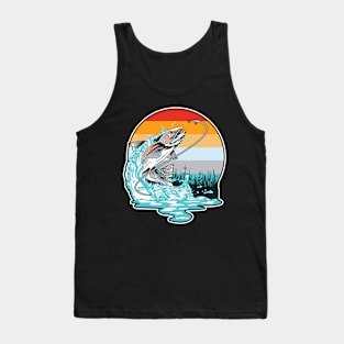 Sunset Fishing Tank Top